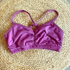Handful Purple Adjustable Sports Bra